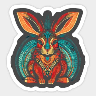 Elevate Your Style with Our Vibrant Zodiac Rabbit Design - Boost Fortune Now Sticker